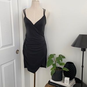 Tobi Talking Body Wrap Bodycon Dress